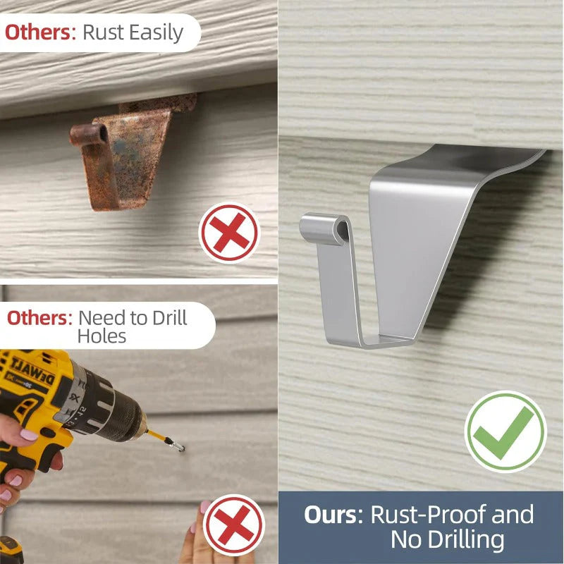 No-Drill Vinyl Siding Hooks