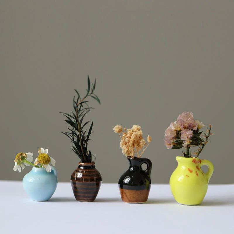 Ceramic Miniature Vase Magnets
