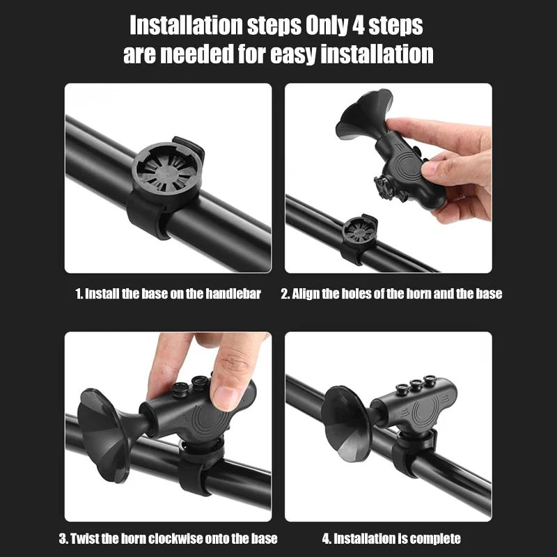 120dB Loud Electric Bike Horn