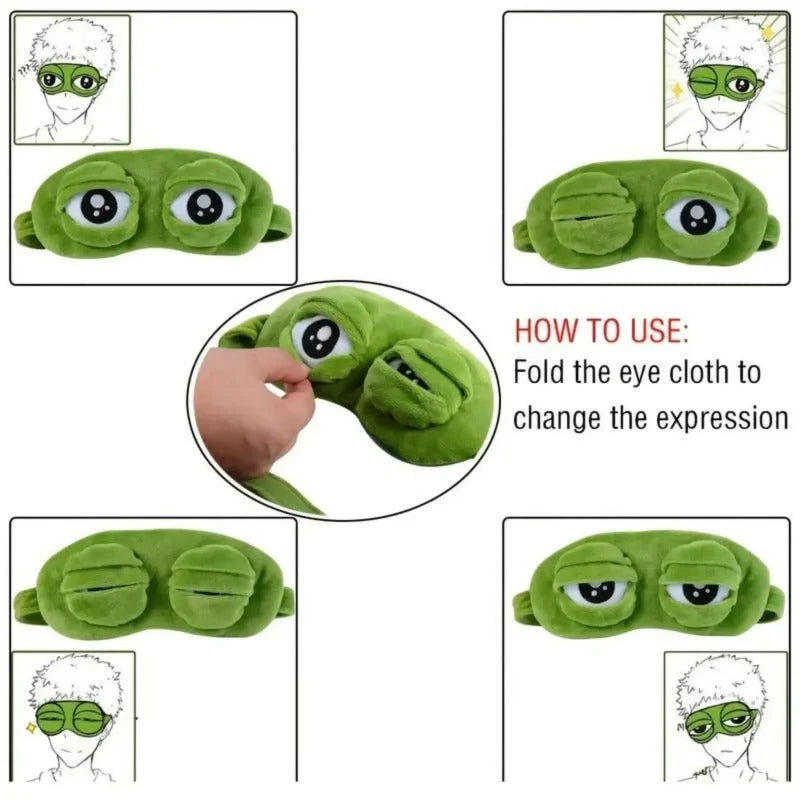 Funny 3D Frog Sleep Mask