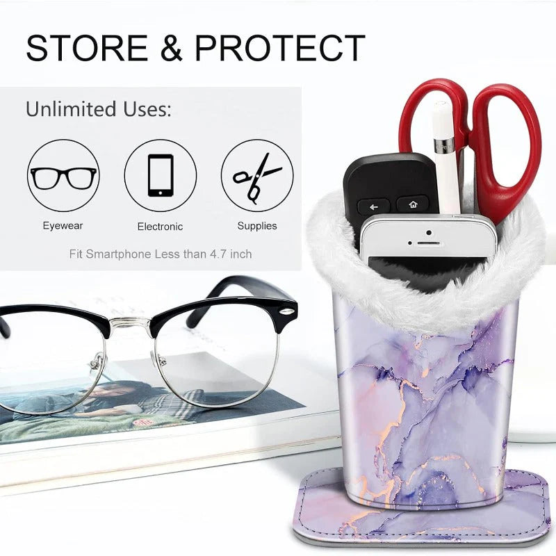 PU Leather Glasses Stand