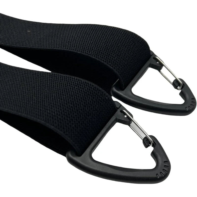 Secure Carabiner Hook Suspenders