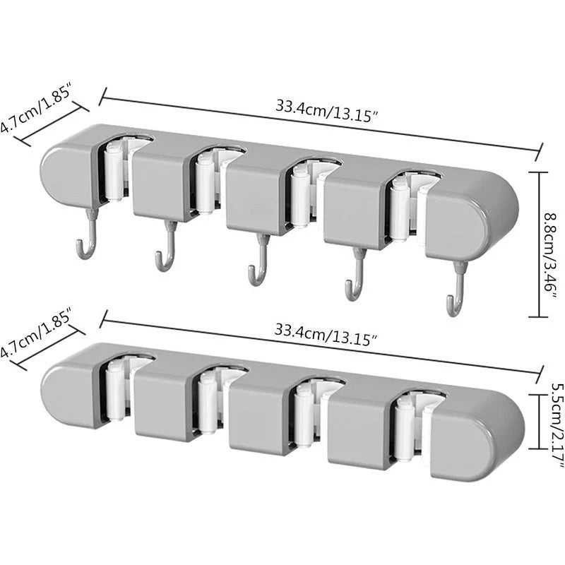 Drill-Free Wall Mop Holder
