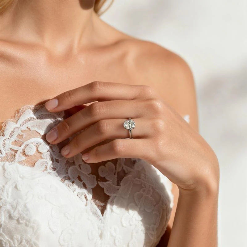 Brilliant Gold CZ Ring