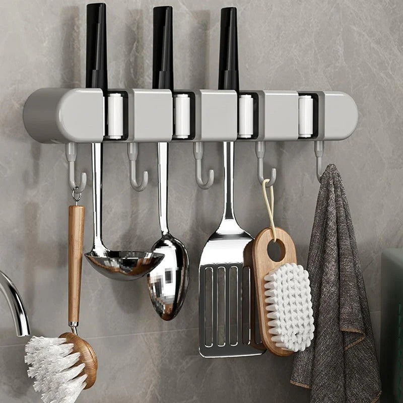 Drill-Free Wall Mop Holder