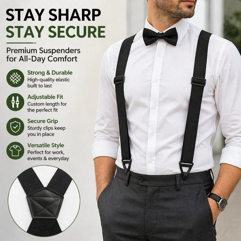 Secure Carabiner Hook Suspenders
