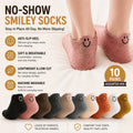Non-Slip Smiley Tab Socks